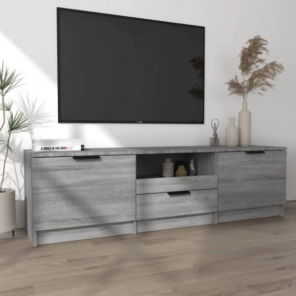 Meuble TV Sonoma gris 140x35x40 cm 