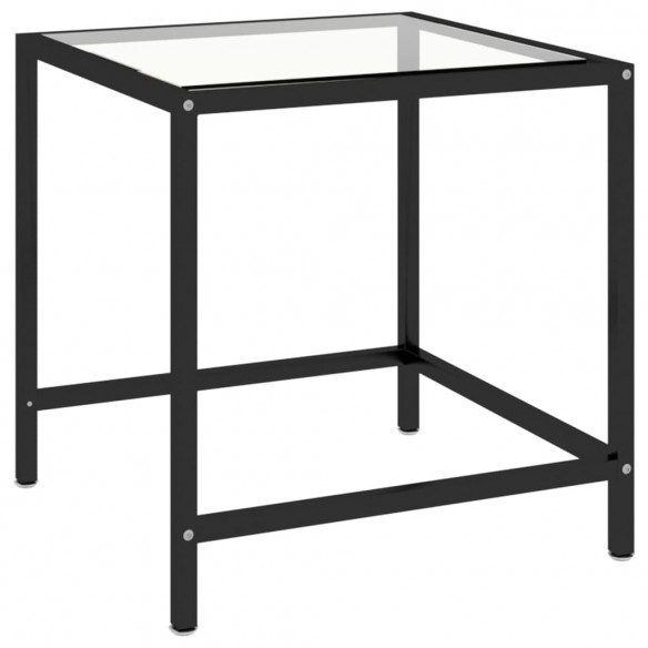 Tables à thé 2 pcs Verre trempé Transparent