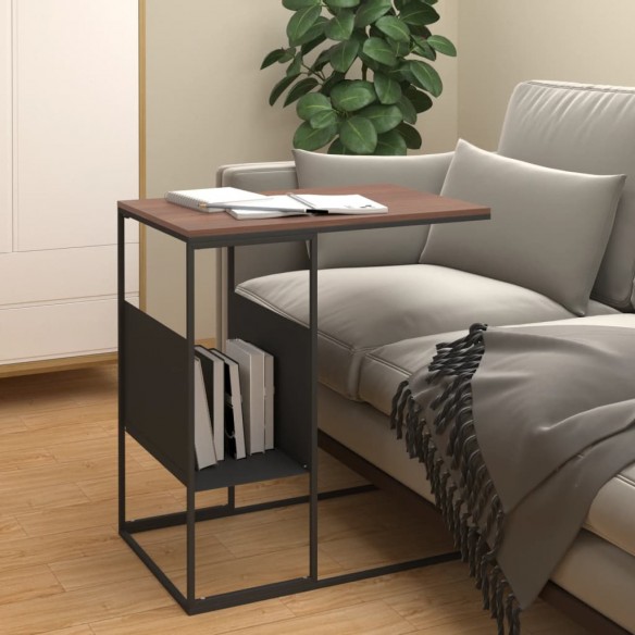 Table d'appoint Noir 55x36x59,5 cm 