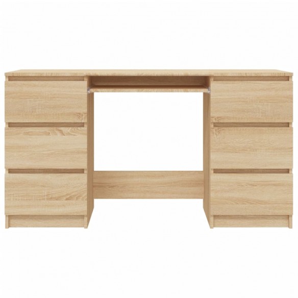 Bureau Chêne sonoma 140x50x77 cm Aggloméré