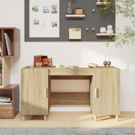 Bureau Chêne sonoma 140x50x75 cm 