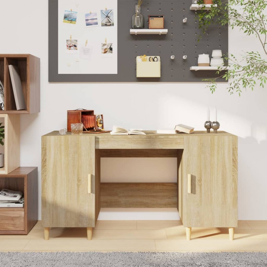 Bureau Chêne sonoma 140x50x75 cm 