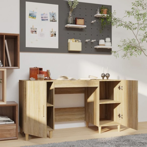 Bureau Chêne sonoma 140x50x75 cm 