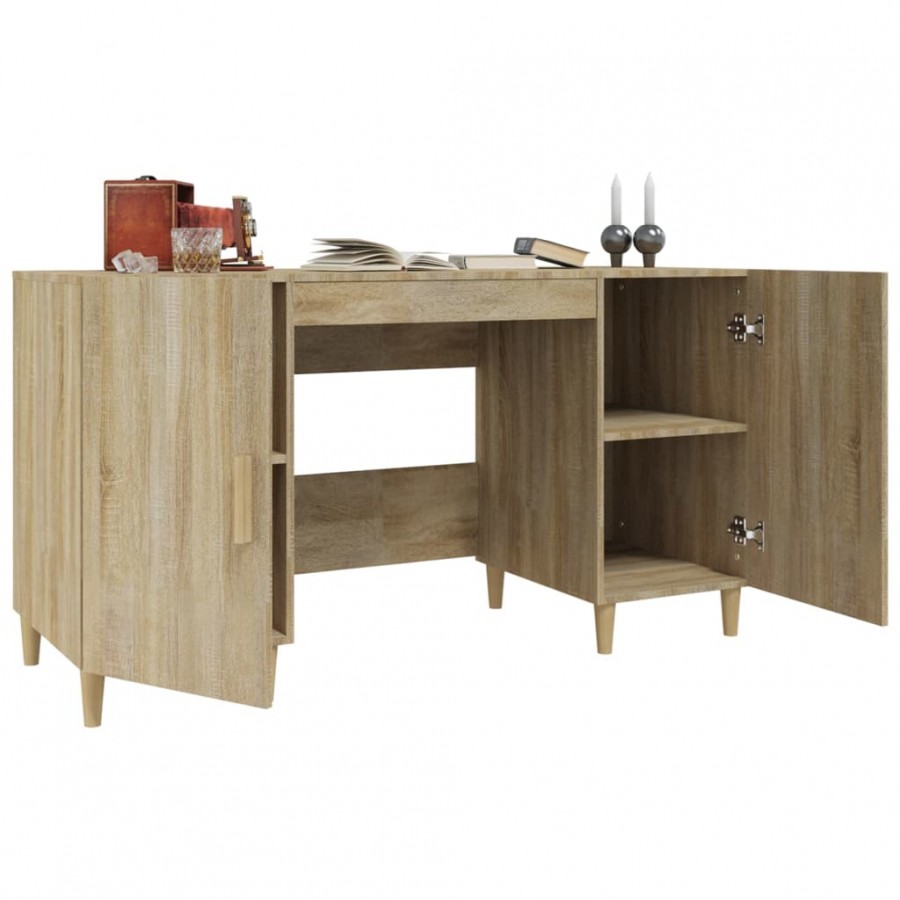Bureau Chêne sonoma 140x50x75 cm 