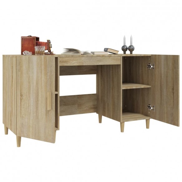 Bureau Chêne sonoma 140x50x75 cm 