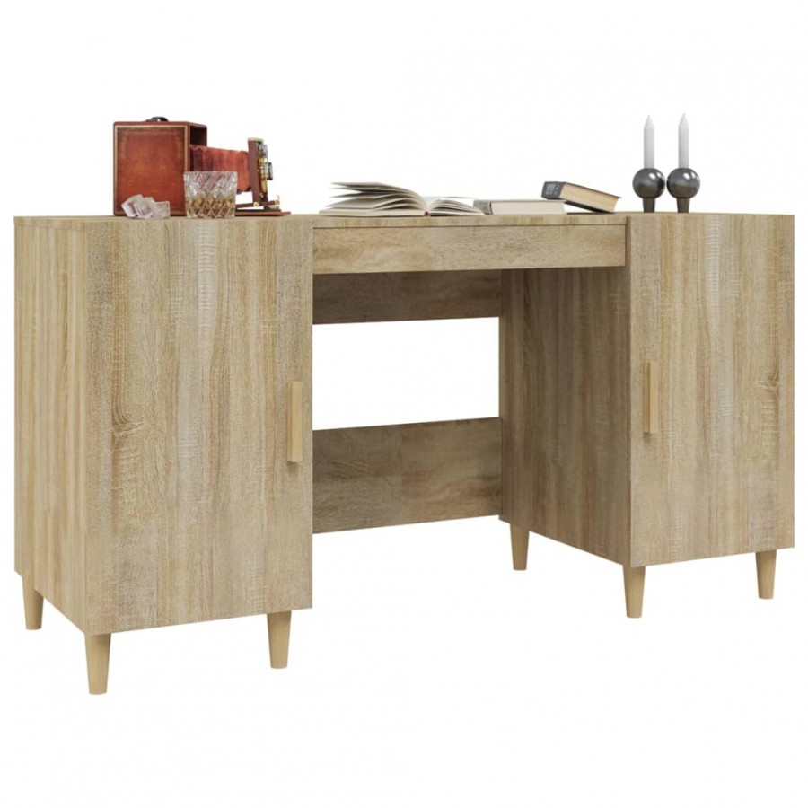 Bureau Chêne sonoma 140x50x75 cm 