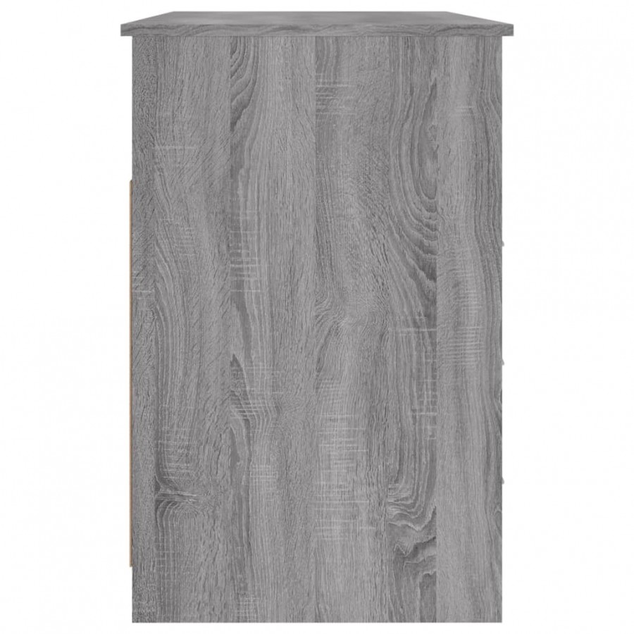 Bureau avec tiroirs Sonoma gris 102x50x76 cm 