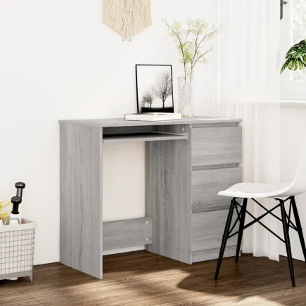 Bureau Sonoma gris 90x45x76 cm 