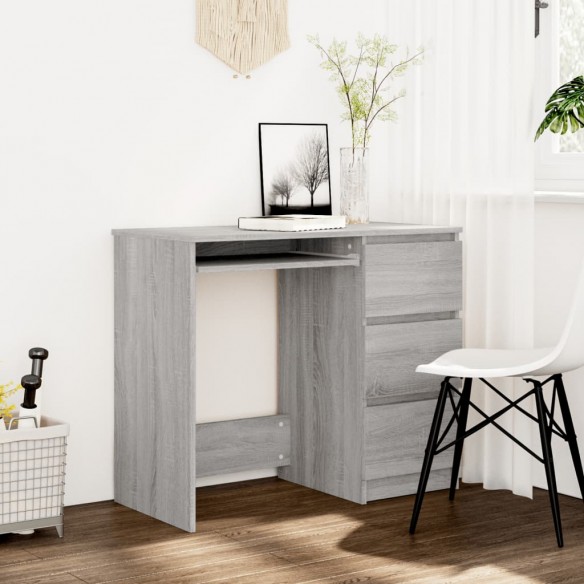 Bureau Sonoma gris 90x45x76 cm 