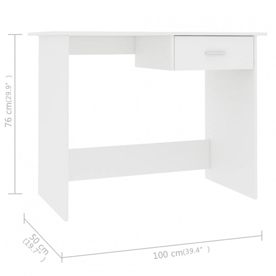Bureau Blanc 100 x 50 x 76 cm 