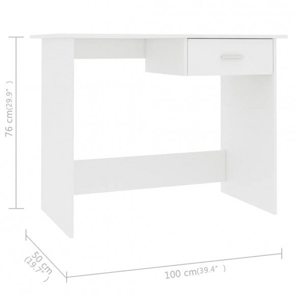 Bureau Blanc 100 x 50 x 76 cm 