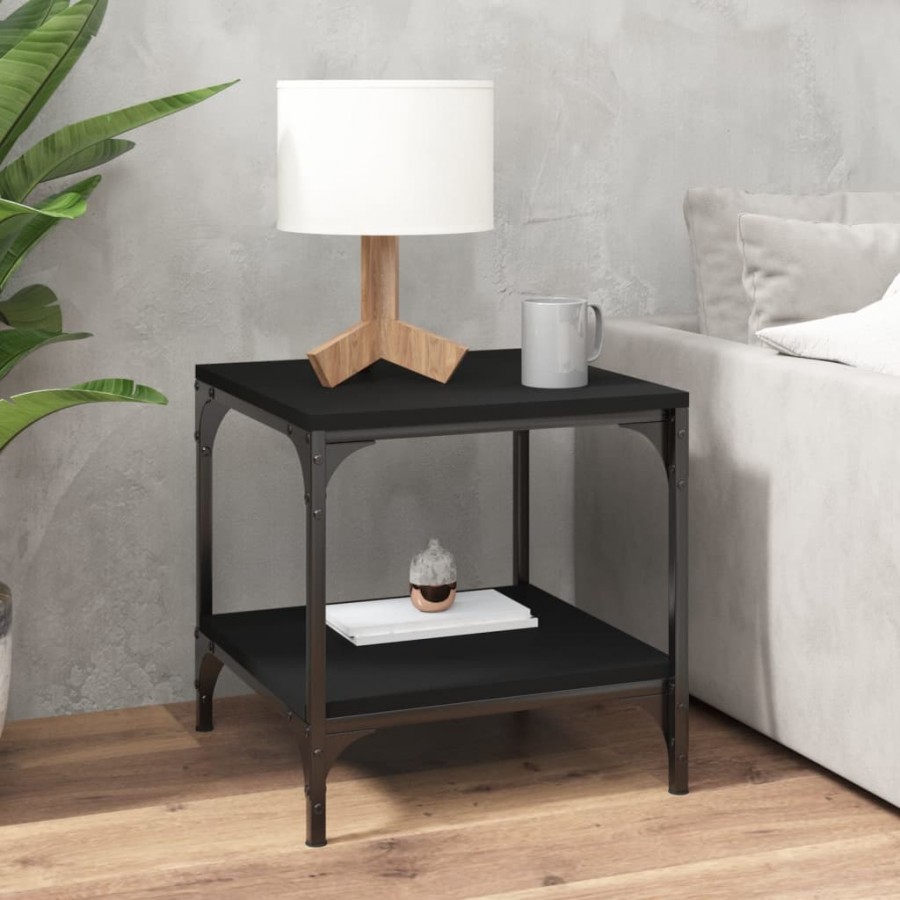 Table d'appoint Noir 40x40x40 cm 