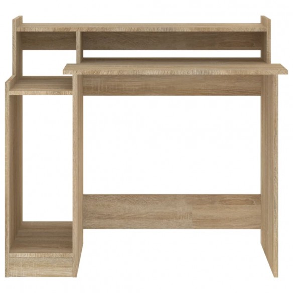 Bureau avec lumières LED Chêne 97x45x90 cm 
