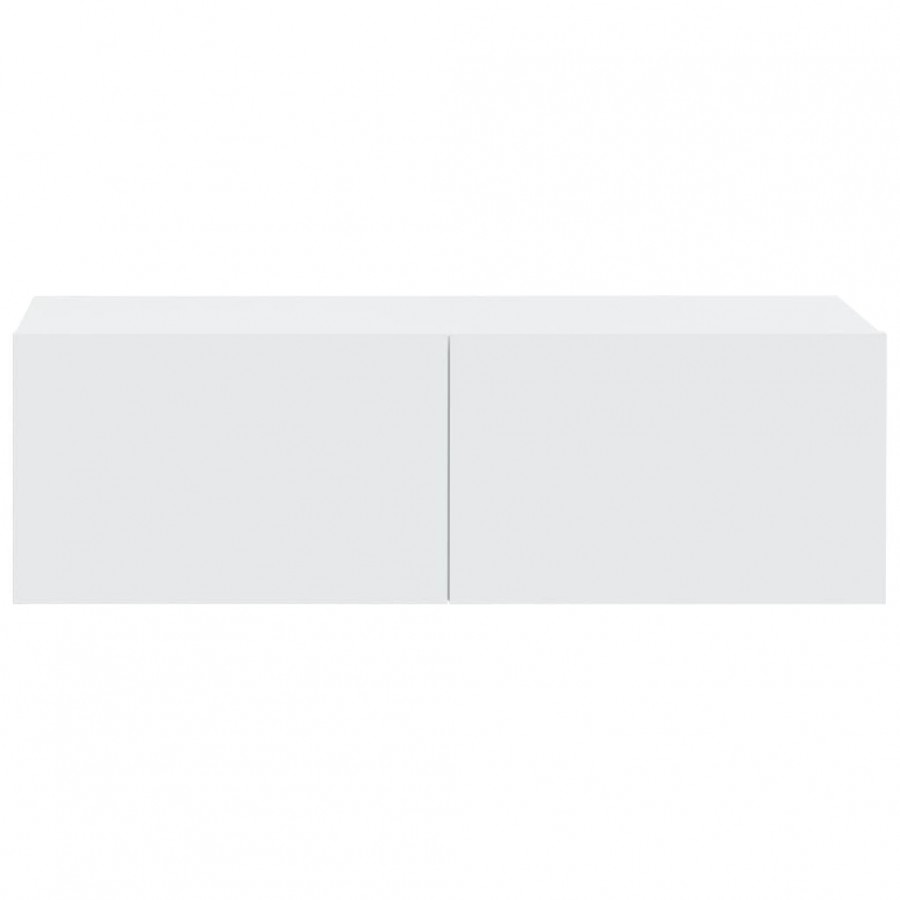 Meubles TV muraux 4 pcs Blanc 100x30x30 cm
