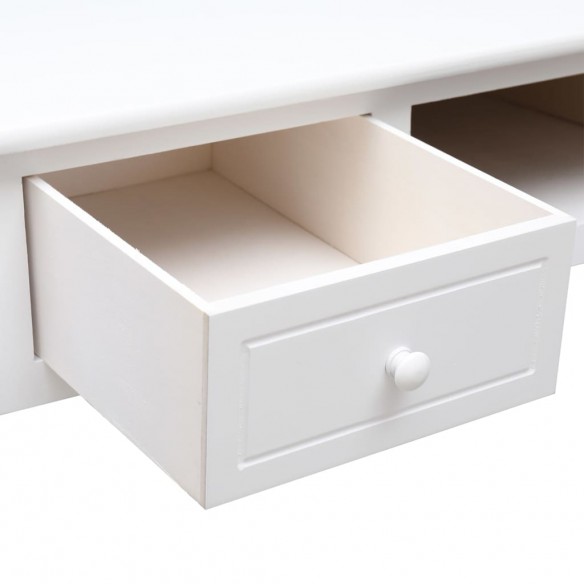 Buffet Blanc 108x45x76 cm Bois de Paulownia massif
