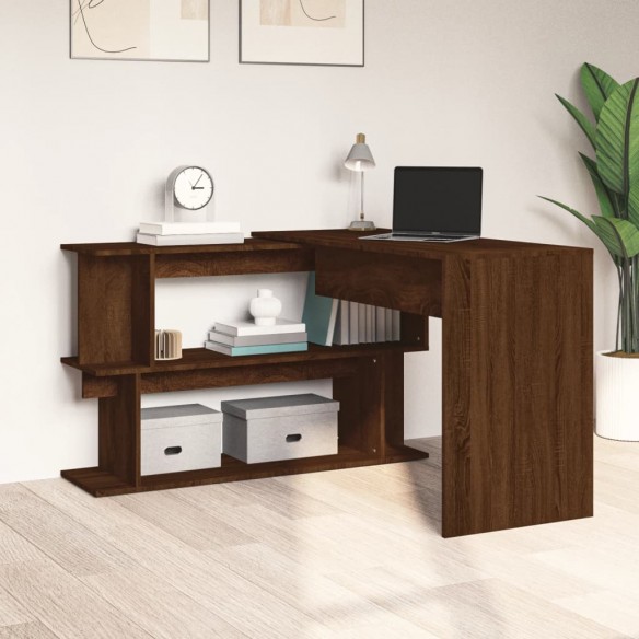 Bureau d'angle Chêne marron 200x50x76 cm 