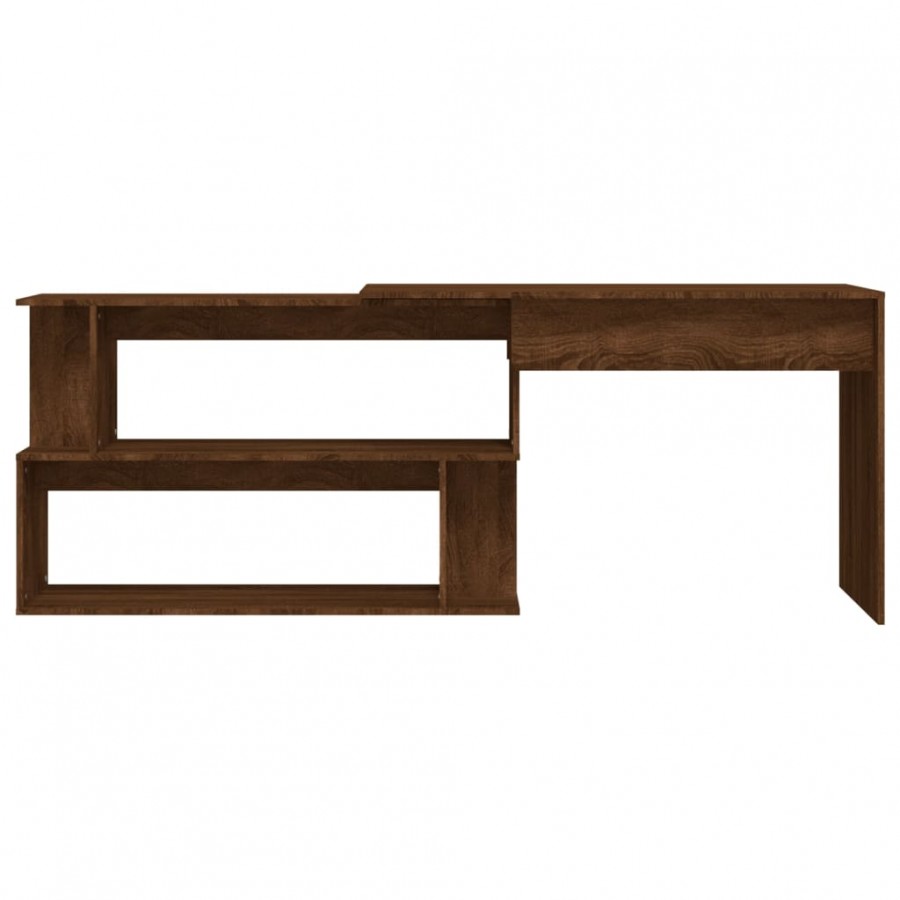 Bureau d'angle Chêne marron 200x50x76 cm 