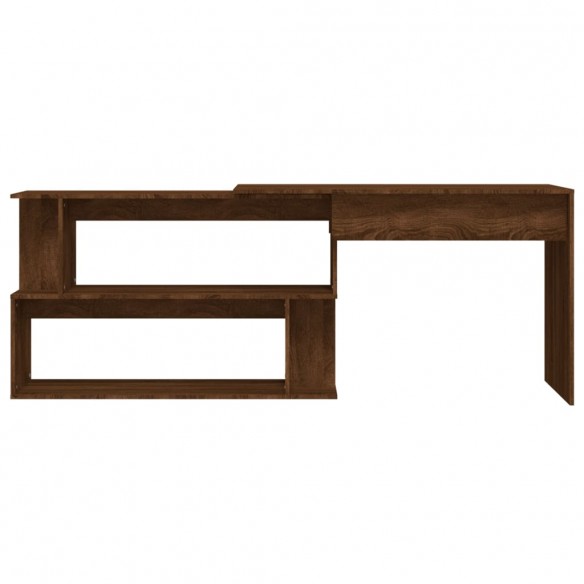 Bureau d'angle Chêne marron 200x50x76 cm 