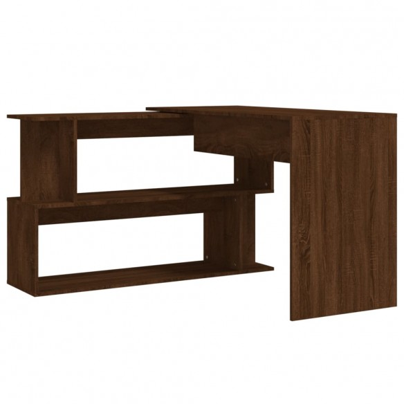 Bureau d'angle Chêne marron 200x50x76 cm 