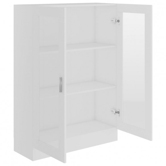 Armoire à vitrine Blanc 82,5x30,5x115 cm Aggloméré