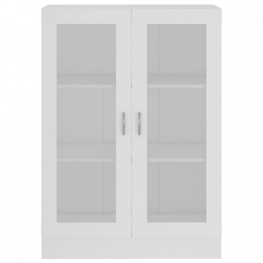 Armoire à vitrine Blanc 82,5x30,5x115 cm Aggloméré