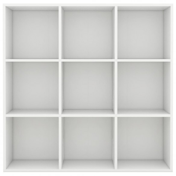 Bibliothèque Blanc 98x30x98 cm Aggloméré