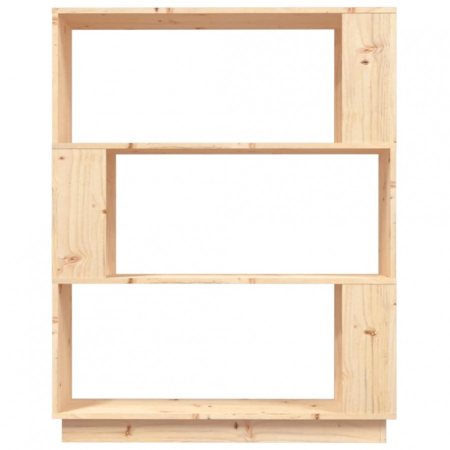 Bibliothèque/Séparateur de pièce 80x25x101 cm Pin solide