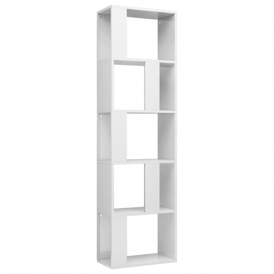 Bibliothèque/Séparateur de pièce Blanc brillant 45x24x159 cm
