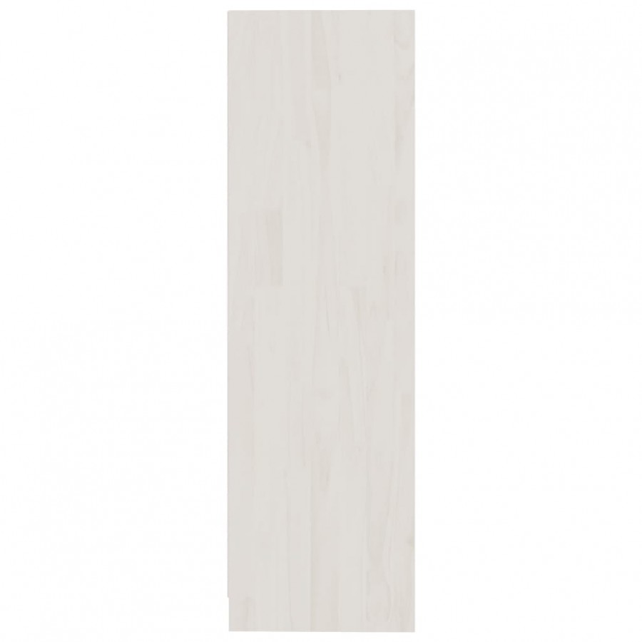 Bibliothèque Blanc 70x33x110 cm Bois de pin massif