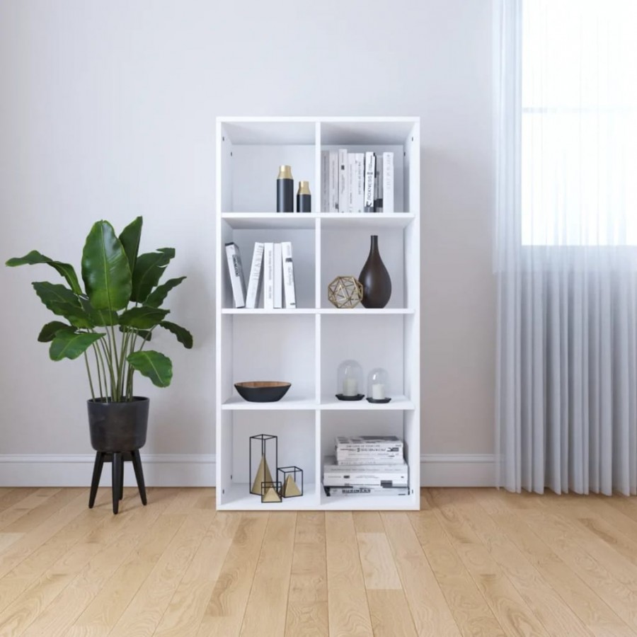 Bibliothèque/Buffet Blanc 66x30x130 cm 