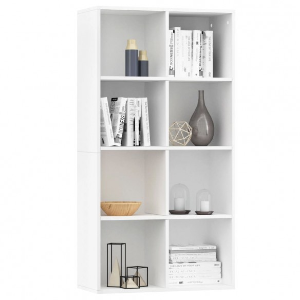 Bibliothèque/Buffet Blanc 66x30x130 cm 