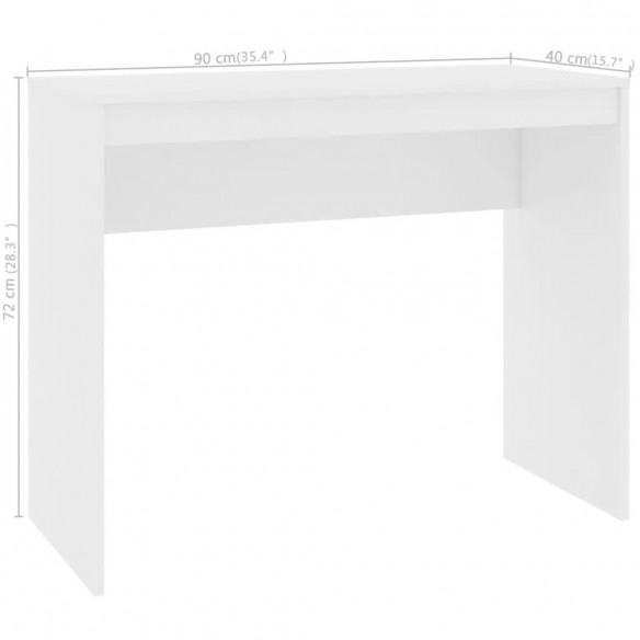 Bureau Blanc 90x40x72 cm 