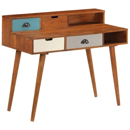 Bureau 110x50x90 cm Bois d'acacia solide 2