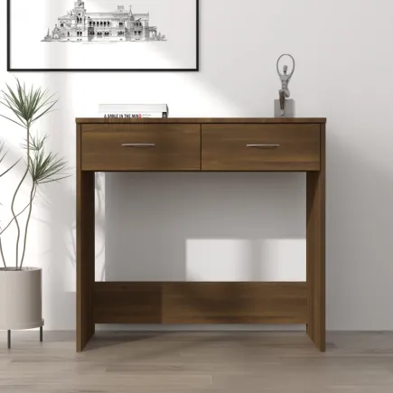 Bureau Chêne marron 80x40x75 cm 