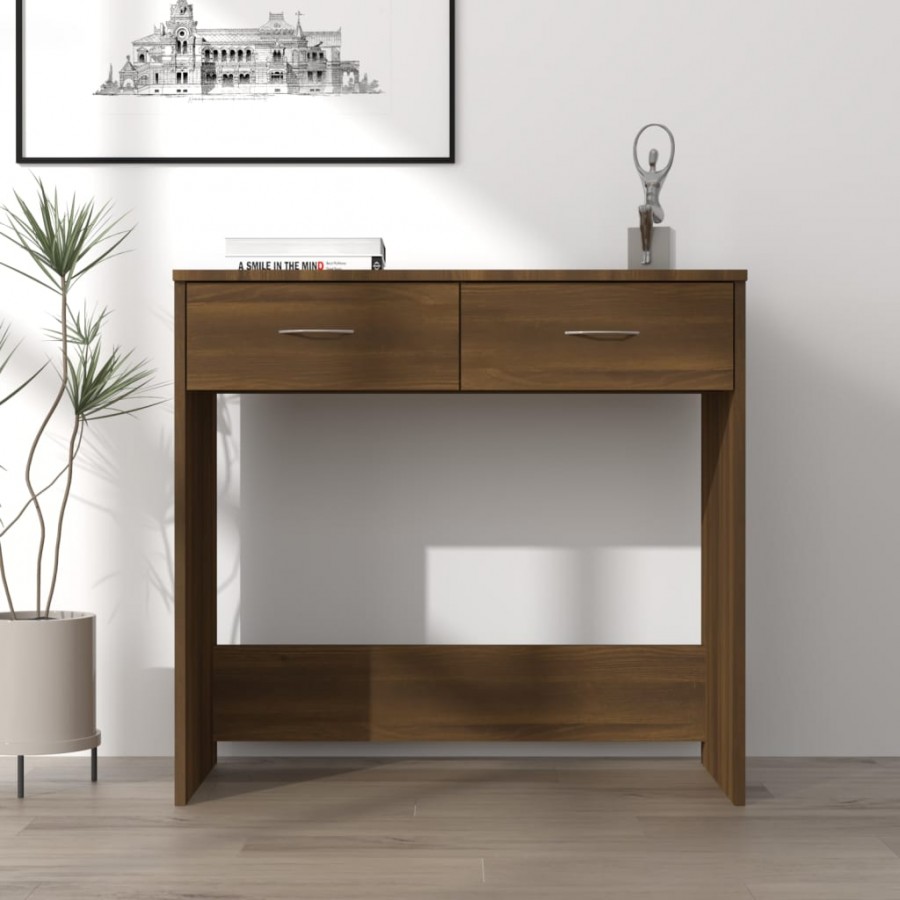 Bureau Chêne marron 80x40x75 cm 