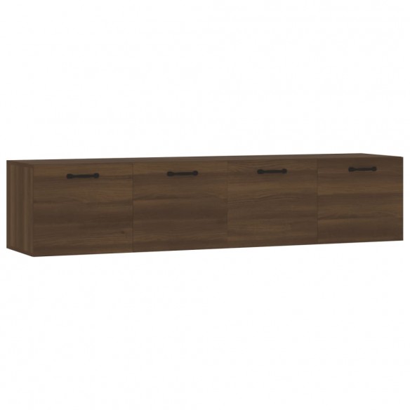 Armoires murales 2pcs Chêne brun 60x36,5x35cm 