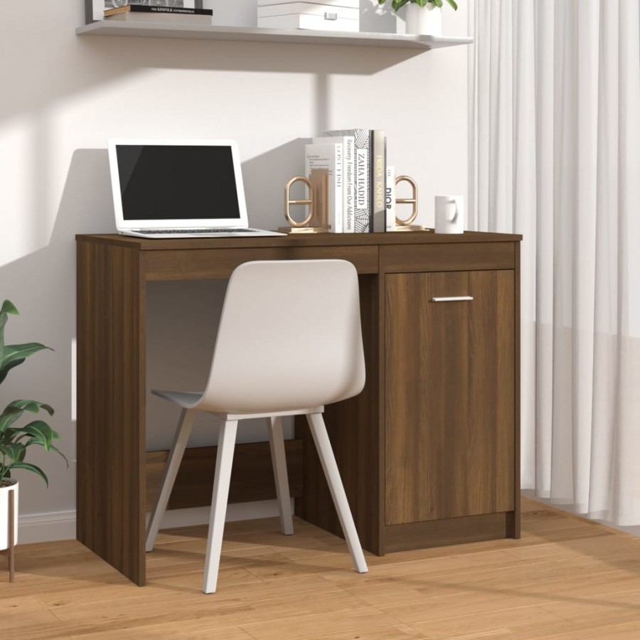 Bureau Chêne marron 100x50x76 cm 