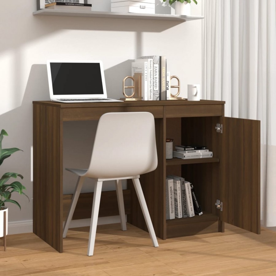Bureau Chêne marron 100x50x76 cm 