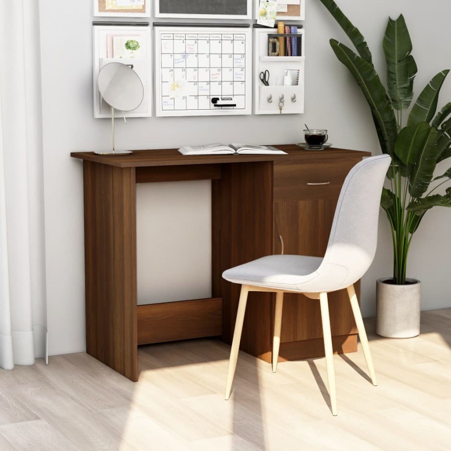Bureau Chêne marron 100x50x76 cm 