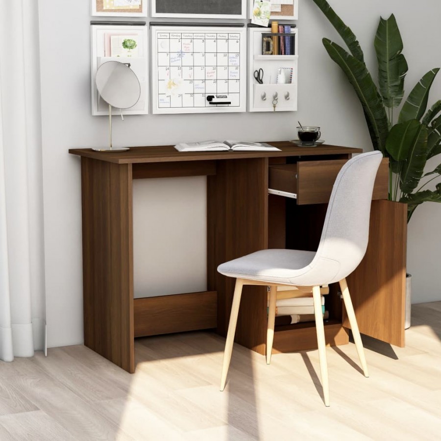 Bureau Chêne marron 100x50x76 cm 