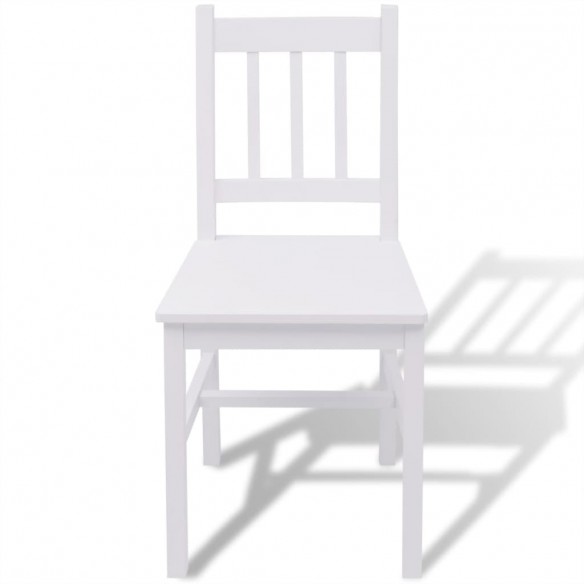 Ensemble de salle à manger trois pièces Pinède Blanc