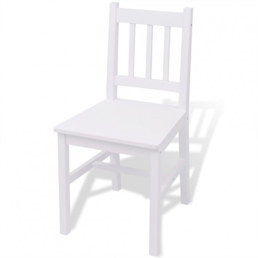 Ensemble de salle à manger trois pièces Pinède Blanc
