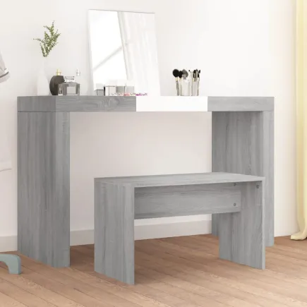 Tabouret de toilette Sonoma gris 70x35x45 cm 