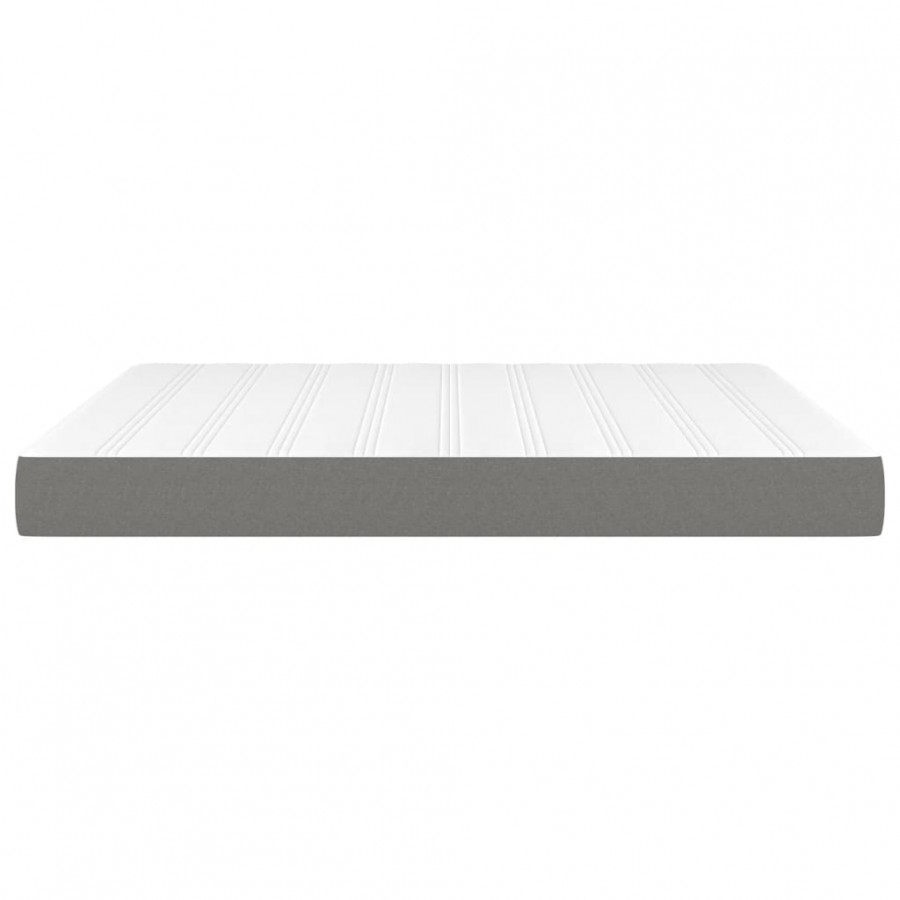 Matelas de lit à ressorts ensachés Gris foncé 160x200x20 cm