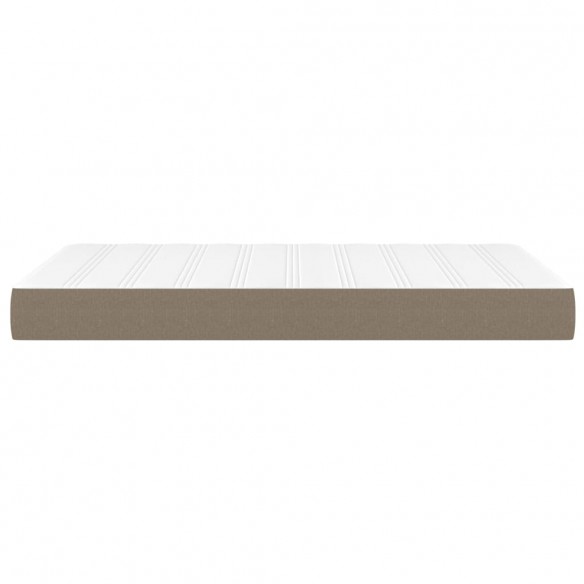 Matelas de lit à ressorts ensachés Taupe 120x200x20 cm Tissu