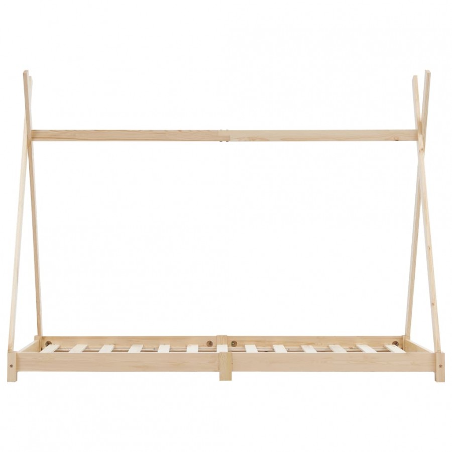 Lit d'enfant Bois de pin massif 80x160 cm