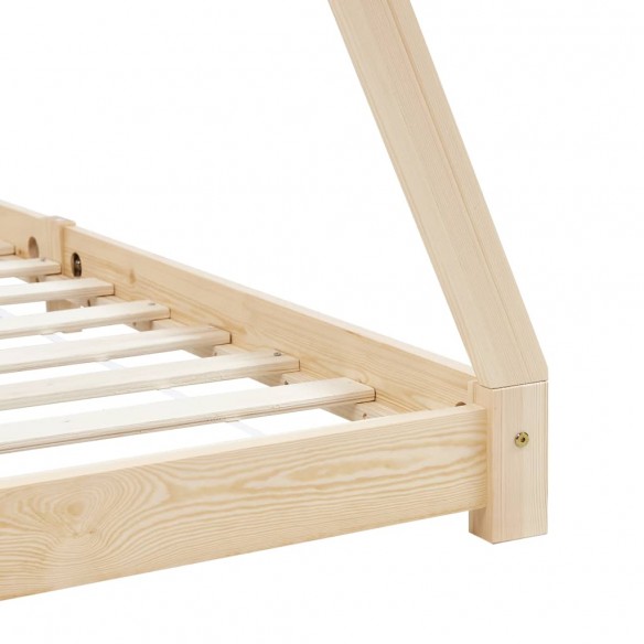 Lit d'enfant Bois de pin massif 80x160 cm