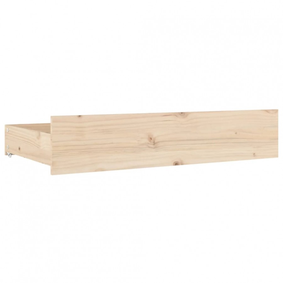 Tiroirs de lit 4 pcs Bois de pin massif