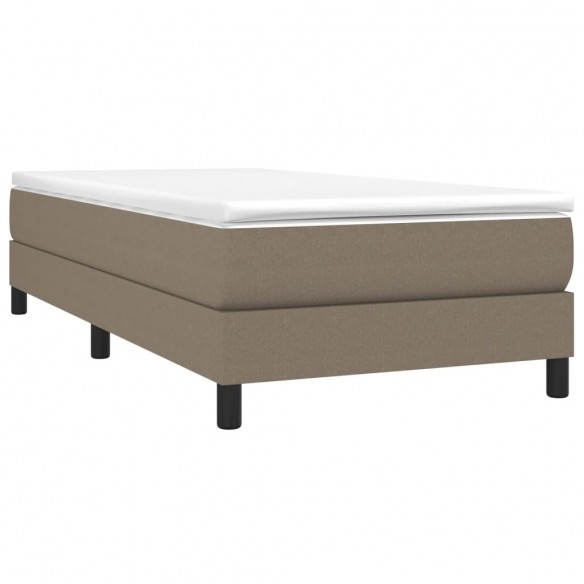 Lit Taupe 90x200 cm Tissu