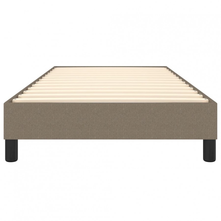 Lit Taupe 90x200 cm Tissu